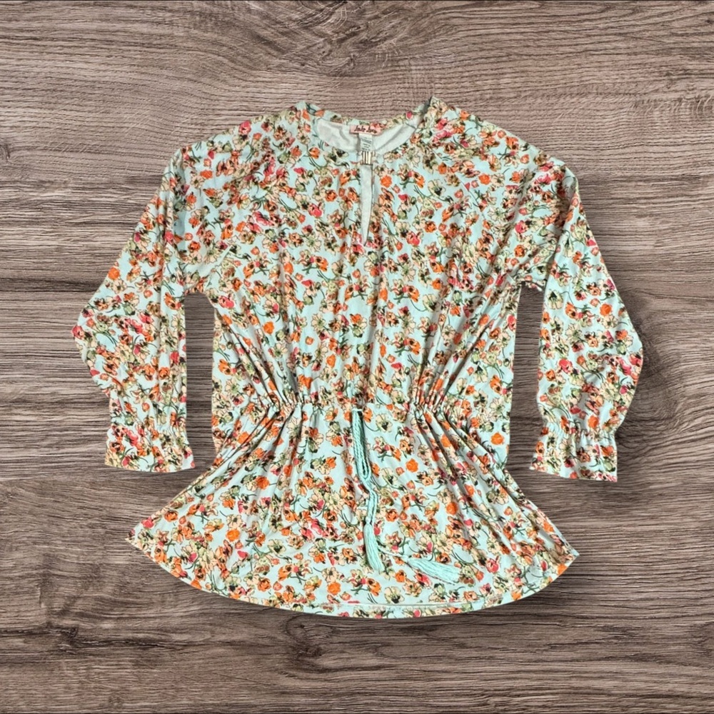 Floral‎ Print Long Sleeve Blouse